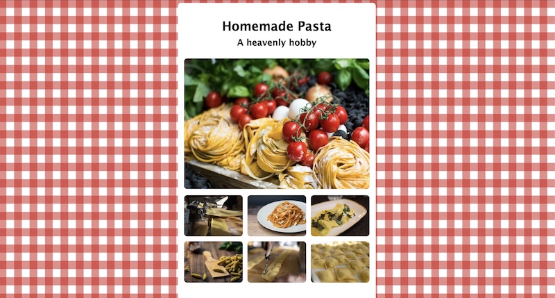 Page about pasta picture