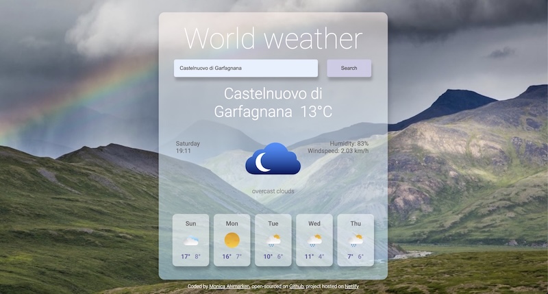 Weather app image