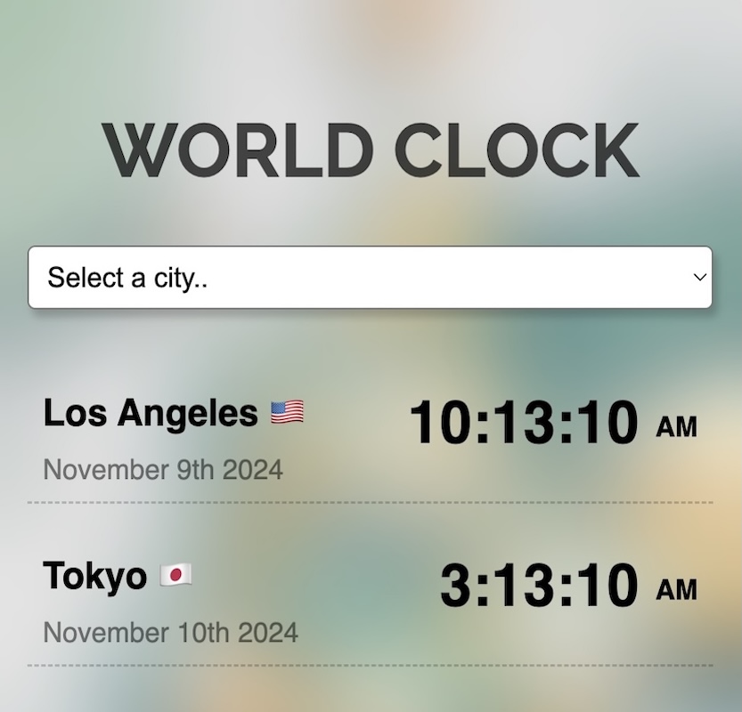 World clock photo